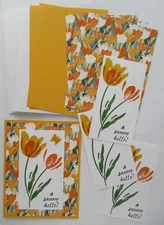 Stampin Up! SPRING Card Making Kit from "Terrific Tulips" Make a Total 4cards