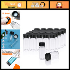 20 PCS 20 ML Clear Glass Vials with Screw Caps - Leak-Proof Sample Containers