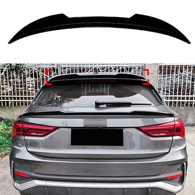 Für Audi Q3 F3 Sportback 2019-2024 Heckspoilerlippe Schwarz glänzend