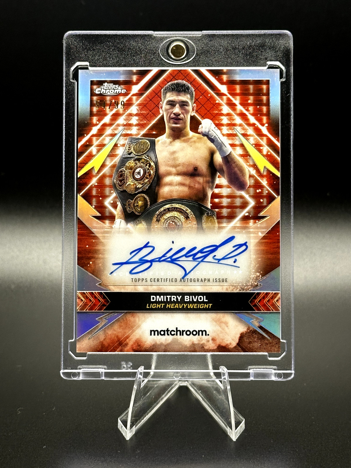 2024 Topps Chrome Boxing Championship Dmitry Bivol CAS-DB Auto /99