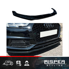 For Audi A4 B9 S-Line/S4 2015-2019 Gloss Black Risper Front Splitter Lip
