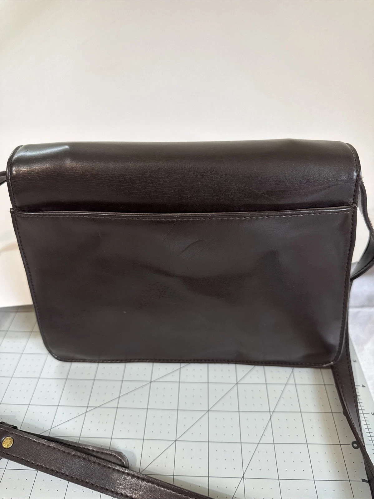 Borsa donna vintage Y2K Guess marrone fibbia metallo tracolla regolabile anni 2000