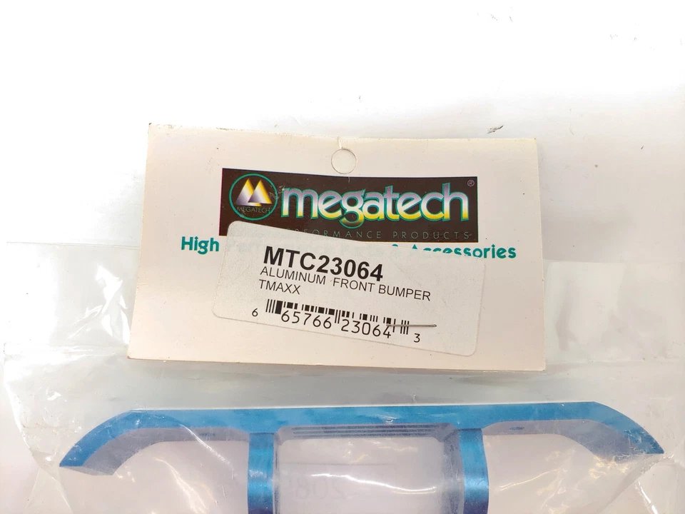 *RARO* PARACHOQUES DELANTERO MTC23064 ALUMINIO AZUL PARA TRAXXAS T-MAXX SUPERMAXX BUILD Foto 2 de 4