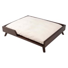 Elevated Dog Bed 36  x29.5  Indoor Dog Bed with Frame and Soft Cushion