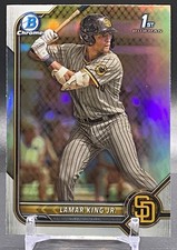 2022 Bowman Draft #BDC-143 Lamar King Jr. SD Padres 1st Bowman Chrome Refractor