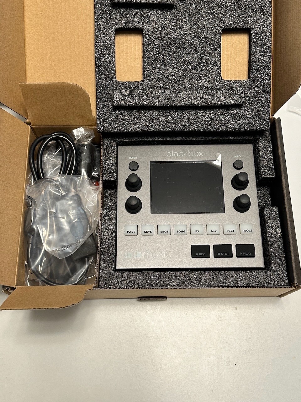 1010 music Blackbox Compact Sampler,  waterproof case and power switch cord