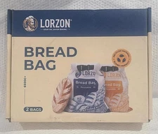 2-Pack Bread Bags to Keep Fresh, Reusable Bread Bags for Homemade Bread