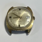 Vintage Timex Electric Watch 9644 4170 Gold Tone Day Watch 34mm New Battery