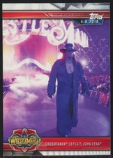 2019 Topps WWE Road to Wrestlemania Undertaker Defeats John Cena #37