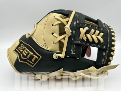 ZETT Special Pro Order 11.5'' Infield Baseball Glove Dark Green Cream RHT H-Web