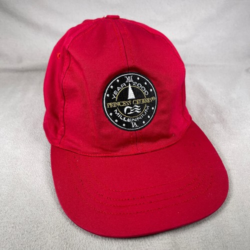 Princess Cruises 2000 Hat Mens One Size Red Strapback Cap Embroidered Vintage