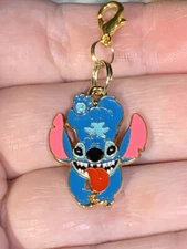 Gold Stitch From Lilo & Stitch Charm Zipper Pull & Keychain Add On Clip!!