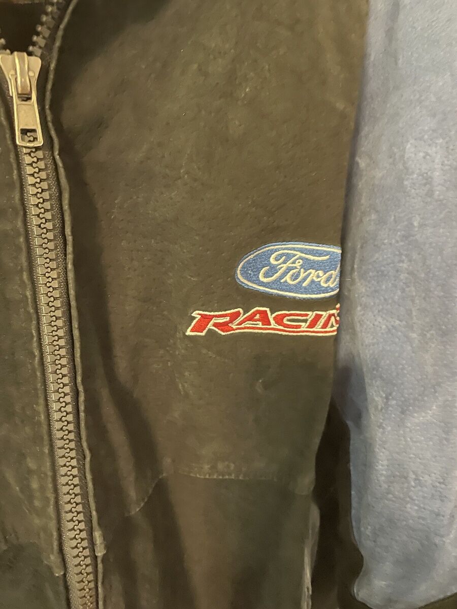 NASCAR Vintage Ford racing jacket ,XL, Blue And Black | eBay NASCAR Vintage Ford racing jacket ,XL, Blue And Black | eBay