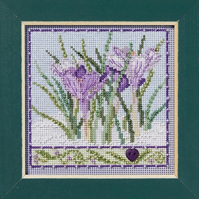 MILL HILL Buttons Beads Kit Counted Cross Stitch CROCUSES MH14-2436