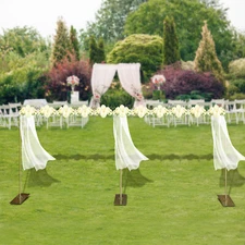 Modern Gold Steel Freestanding Rack Photography Backdrop Stand For Wedding Party