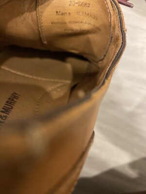 208682 PF50 CONARD MENS SHOES SIZE 11.5 M TAN LEATHER LACE  display picture 3