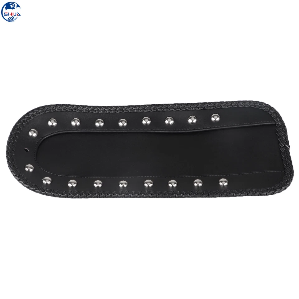 Babero guardabarros trasero solo con tacos negros para Harley Electra Glide Softail Dyna FXR Foto 3 de 4