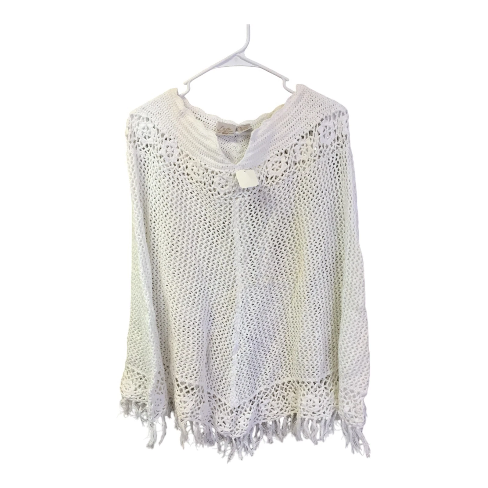 $35.00 Fiorlini International Cato Poncho Sweater White Womens Plus One Size NWT
Opens in a new wind