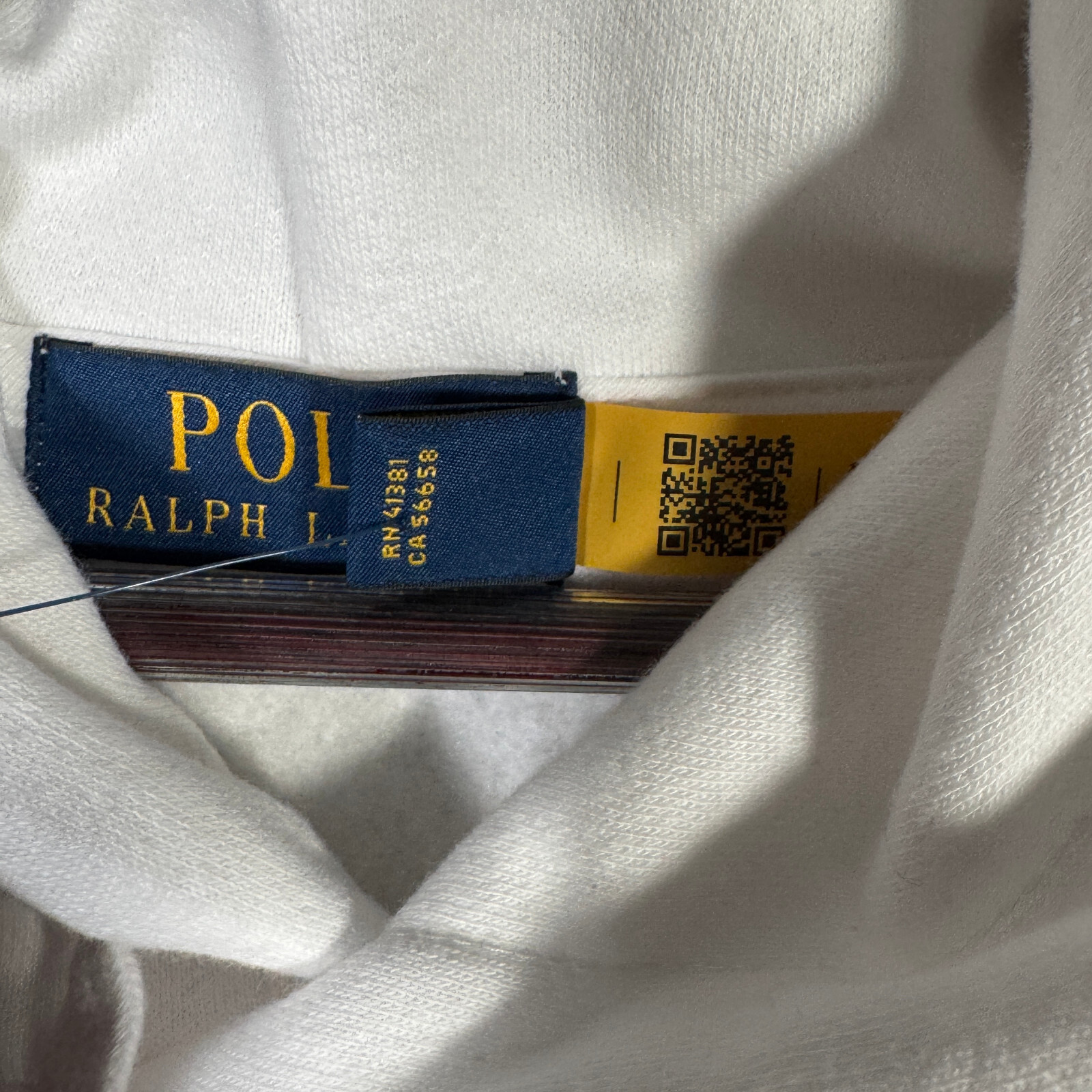 Ralph Lauren Felpa con Cappuccio Uomo 3XLT 3XL Alta Bianca Pony Pullover Polo Pile