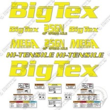 Fits Big Tex 25GN Decal Kit Dual Trailer Decals - 7 YEAR OUTDOOR 3M VINYL!