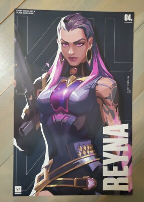 Valorant Reyna Poster. Vct Americas. Riot Games