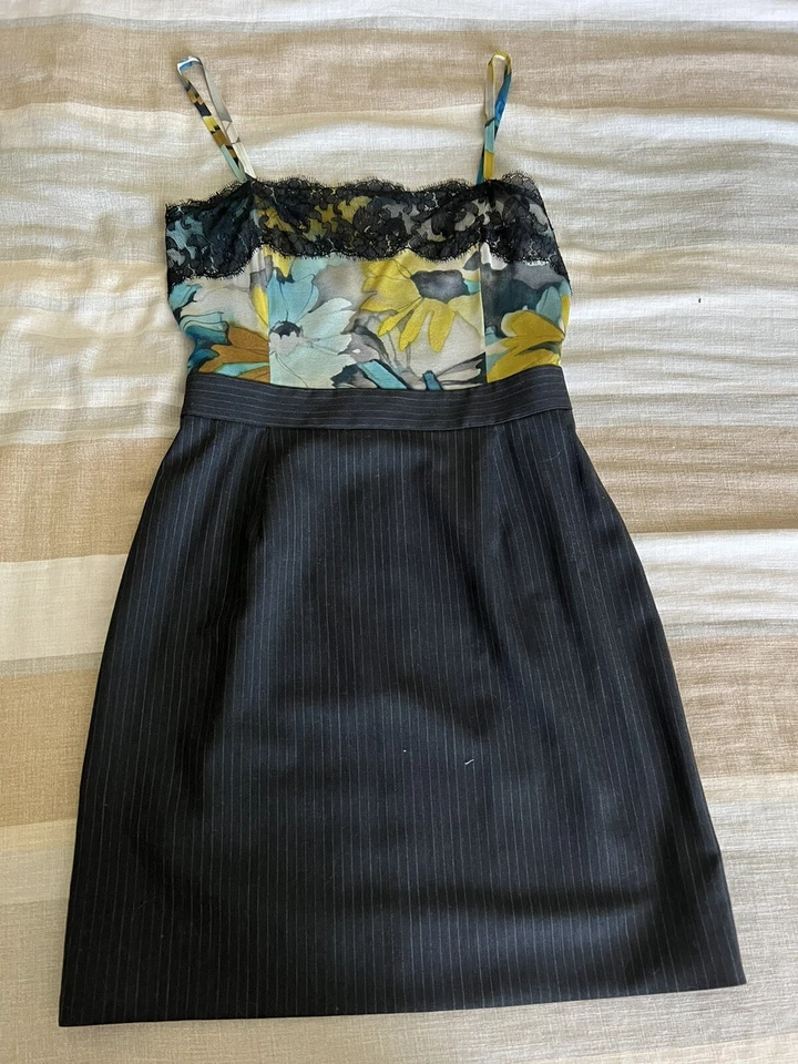 Sexy Vestido Denim Dolce & Gabbana Corsé Bustier Elástico Hecho en Italia Talla 38 Foto 4 de 4