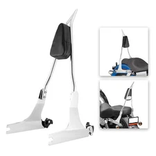 MOFUN 26" Passenger Backrest Sissy Bar For Harley Dyna Low Rider, Super Glide