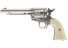Colt Peacemaker SAA CO2 Revolver Nickel - 0.177 cal  6rds Single Action Army