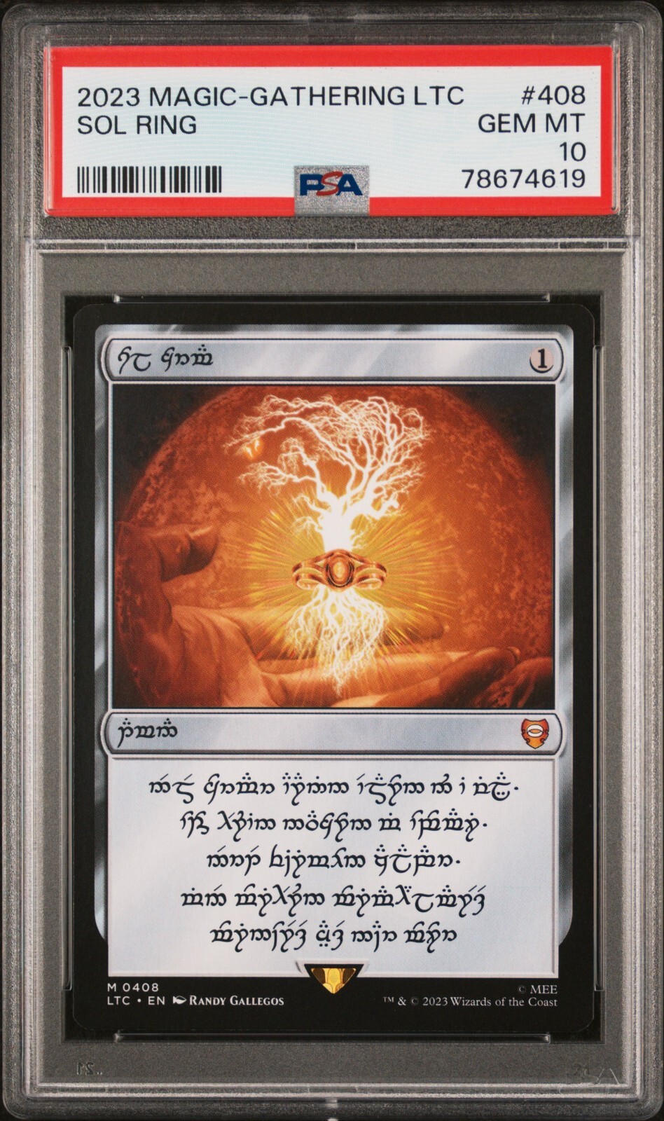 Non-Serialized MTG Commander LOTR: Tales of Middle Earth Sol Rings -sequential# 