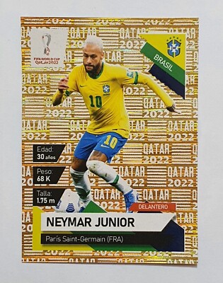 2022 EO South America Qualifiers FIFA Qatar #G NEYMAR JUNIOR Brazil Sticker 