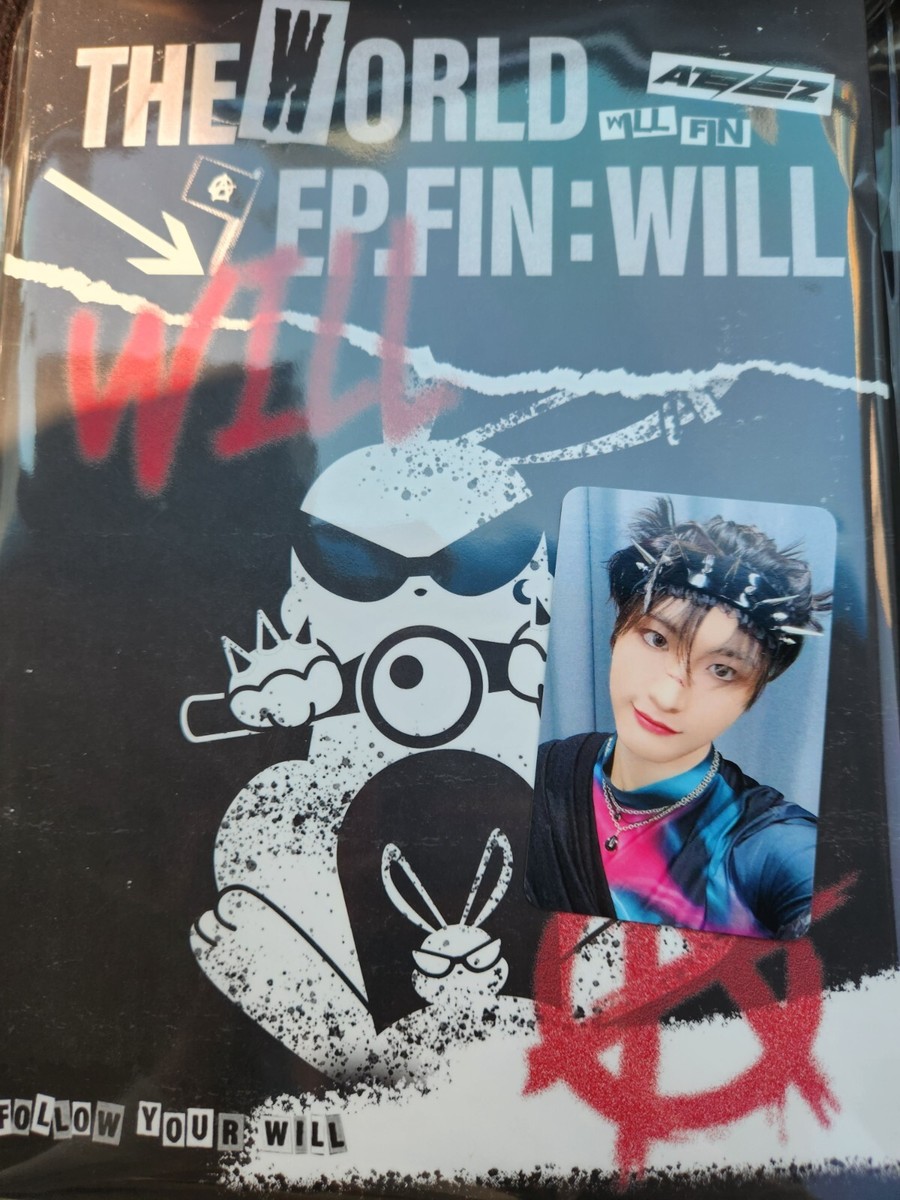 アチズ サン WILL バインダー トレカ ATEEZ HARDCOVER PHOTOCARD BINDER [THE WORLD EP.FIN : WILL