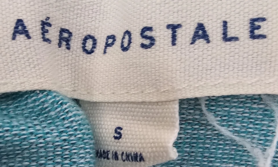 Aeropostale 男式衬衫 S 码小号 Polo 短袖 — 第 2/4 张图片