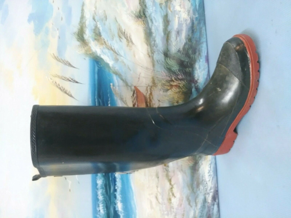 WEATHER SPIRITS Waterproof Steel Shank Rubber Safety Work Boots