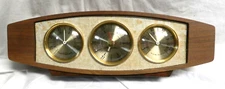 AIRGUIDE WEATHER STATION MID CENTURY THERMOMETER HYGROMETER BAROMETER VTG MCM