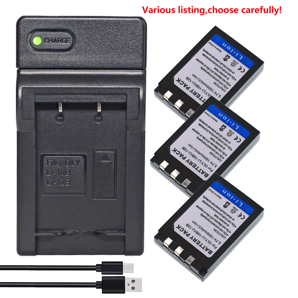 Battery or charger for Olympus LI-10B 12B C-50 C-60 C70 C-470 C 