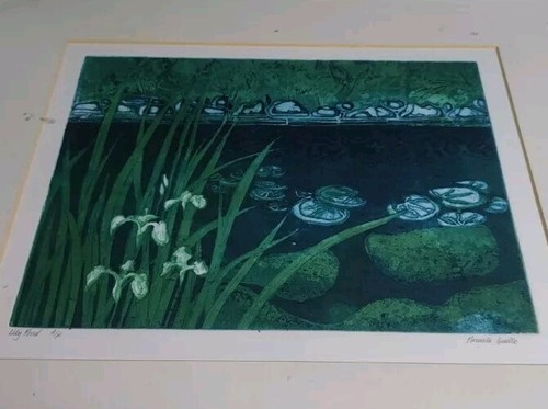 Original Watercolour Signed River/ Pond