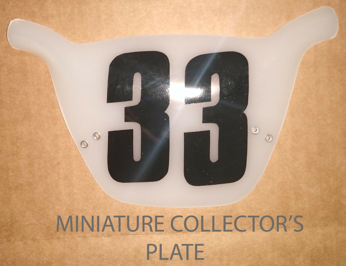 CRU JONES 33 MINIATURE COLLECTOR'S BMX NUMBER PLATE RAD The Movie