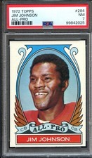 1972 Topps Tough High #284 Jim Johnson All-Pro PSA 7 San Francisco 49ers 2025