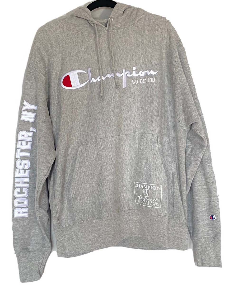 Champion Reverse Weave Hoodie Men's L Gray Knickerbocker Champion Reverse Weave Hoodie Men's L Gray Knickerbocker