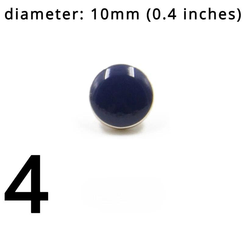 10pcs Round Buttons Sewing Craft Material for Overcoat Jacket Costume Decor DIY - Image 4 of 4