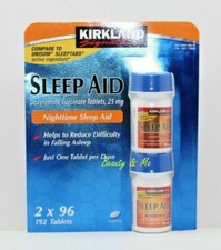 Kirkland Signature SLEEP AID 192 Tablets  Compare to Unisom  