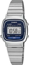 Casio Watch Women's Digital New Design LA670WA-2 Silver x Navy