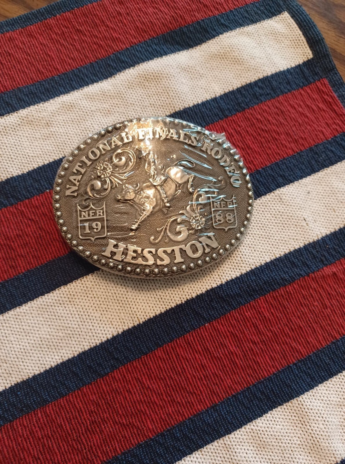 Brand New 1988 Hesston NFR Rodeo Belt Buckle Original Packaging eBay