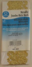 Coats - Metallic Rick Rack 1/2"w x 3 yd- Gold