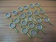  Brass Magnifier Key chain Collectible Magnifying Key Ring Set Of 50 Unit