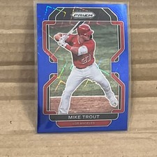 2022 Panini Prizm baseball Blue Velocity Prizm Mike Trout