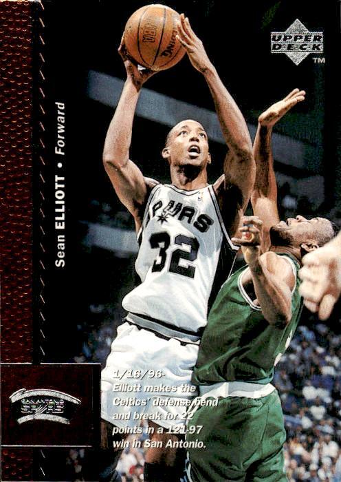 1996-97 Upper Deck #293 Sean Elliott SPURS