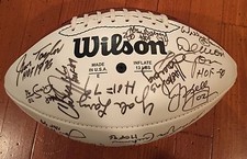 Pro Hall of Fame Legends Football Signed by 31 (JSA ALOA) Kelly, Dickerson,Jones