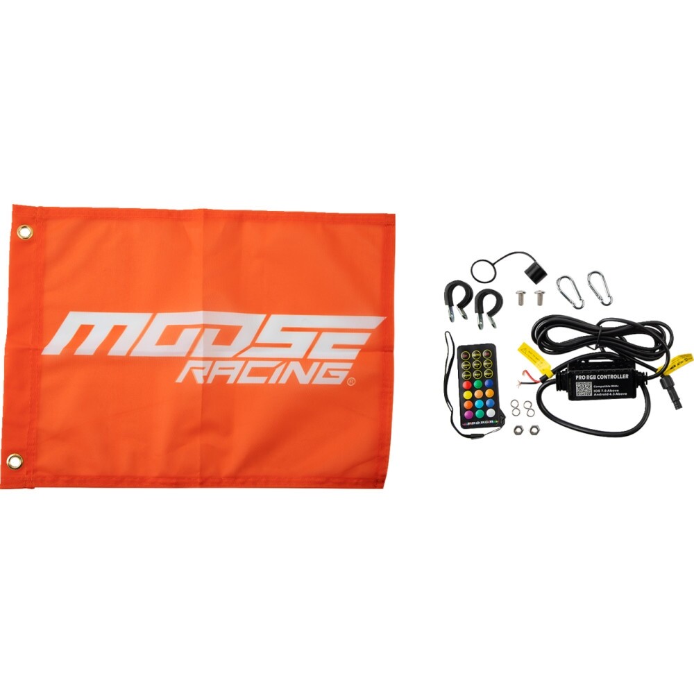 Moose Racing - SB-CHSBTR-151PU - Deluxe Bluetooth RGB Chase Whip It ...