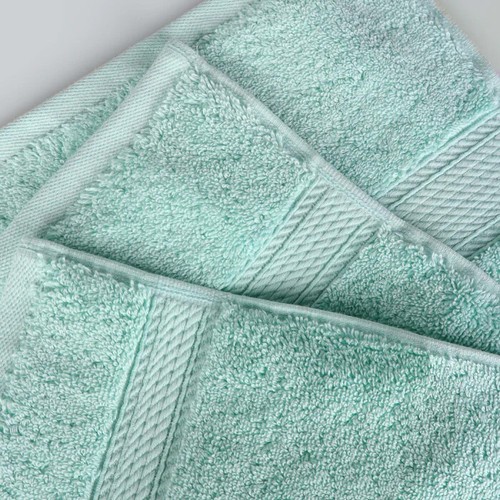 Egyptian Cotton Luxury Solid Ultra Soft Washcloth Hand Bath Bathroom Towel Set - Picture 314 of 371